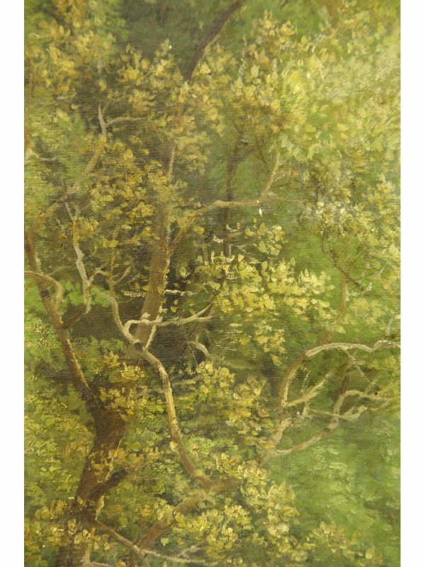 OIL ON CANVAS OF A RIVER SCENE SIGNED "EILERIEM" - 6