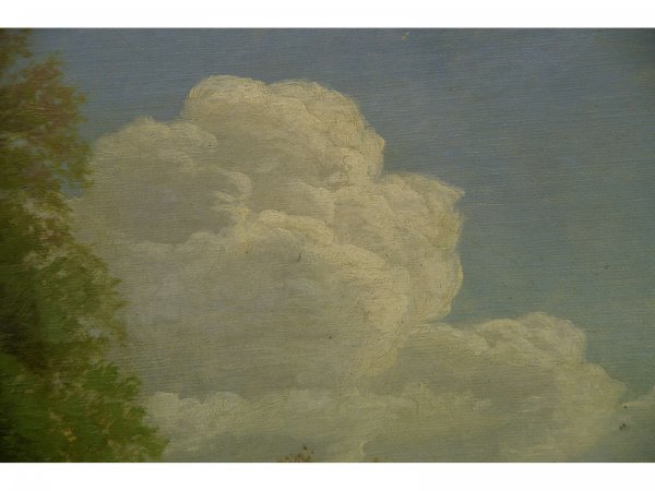 OIL ON CANVAS OF A RIVER SCENE SIGNED "EILERIEM" - 8