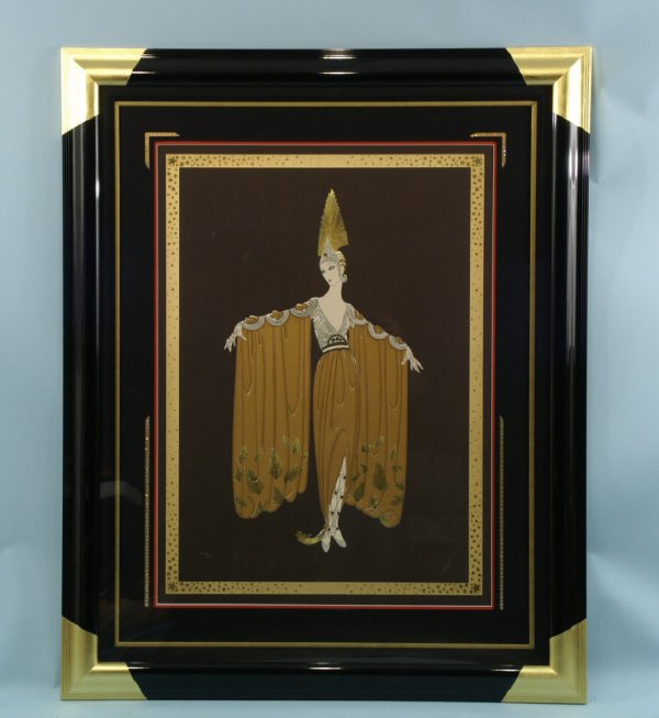 FRAMED AND MATTED ERTE' LITHOGRAPH/SERIGRAPH