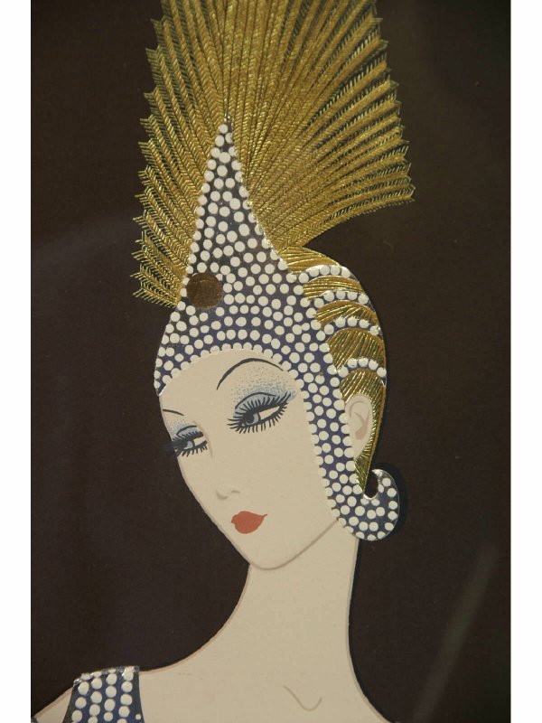FRAMED AND MATTED ERTE' LITHOGRAPH/SERIGRAPH - 2