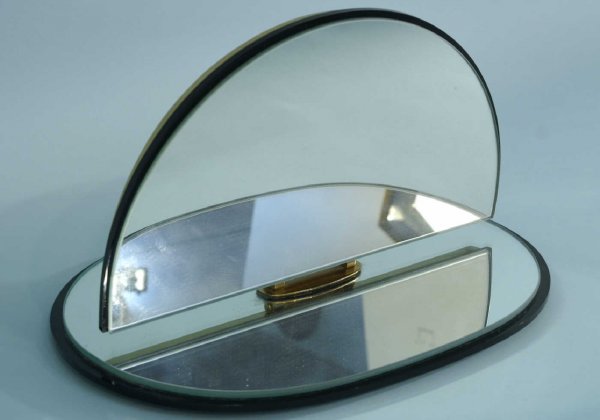 SWIVEL MIRROR WITH EGYPTIAN FIGURES BY ERTE' - 2