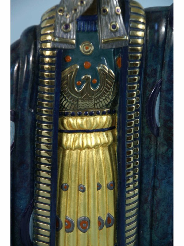ERTE' BRONZE STATUETTE OF ZEUS WITH STAFF - 5