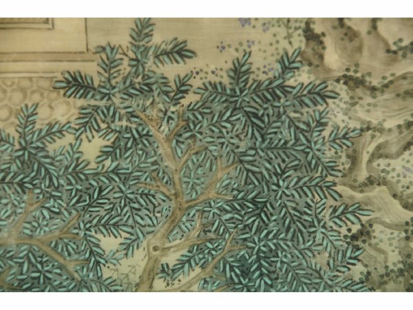 19th CENTURY ANTIQUE CHINESE GLAZE ON SILK - 10