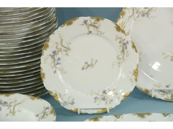 BOX LOT OF FRENCH "LIMOGES" DINNERWARE - 2