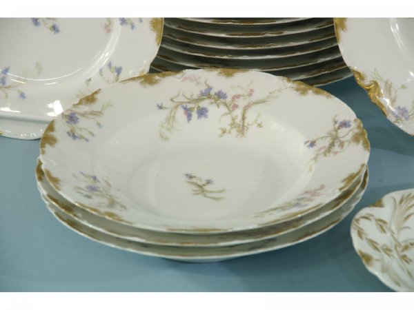 BOX LOT OF FRENCH "LIMOGES" DINNERWARE - 3