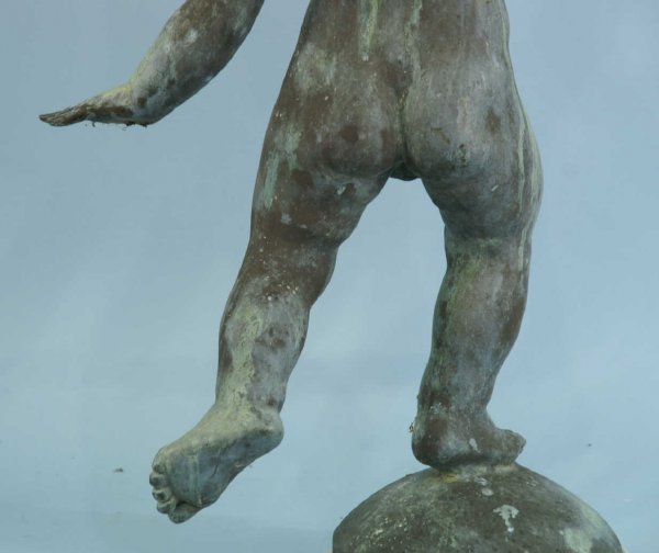 ANTIQUE BRONZE GARDEN PUTTI - 10