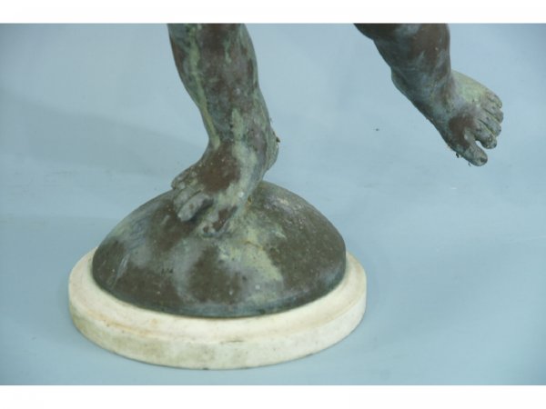 ANTIQUE BRONZE GARDEN PUTTI - 3