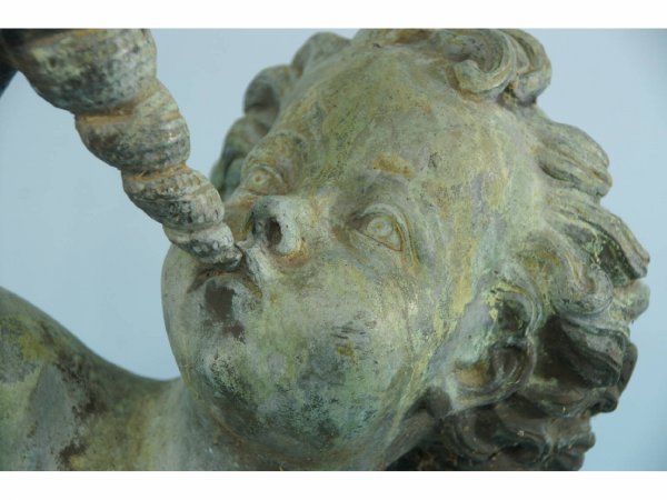 ANTIQUE BRONZE GARDEN PUTTI - 4