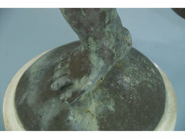 ANTIQUE BRONZE GARDEN PUTTI - 7