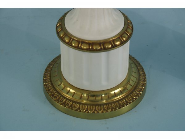 PAIR OF SEVRES PORCELAIN URNS WITH BISQUE FINISH - 2