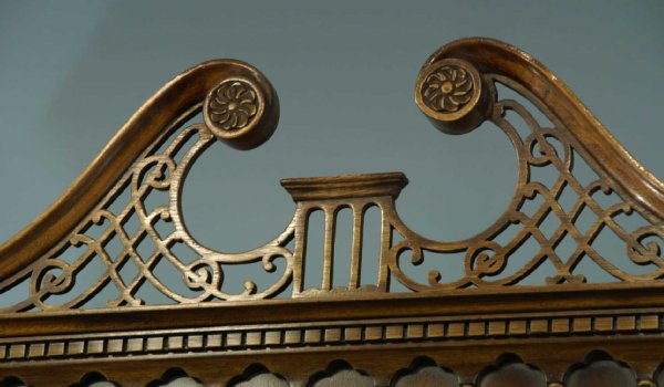 MAHOGANY CHINA CABINET - 5