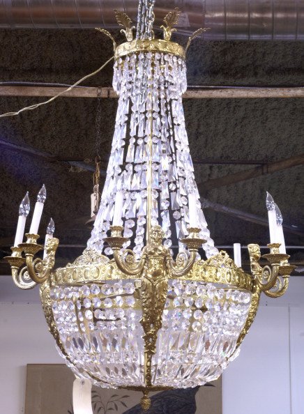 CRYSTAL BASKET CHANDELIER