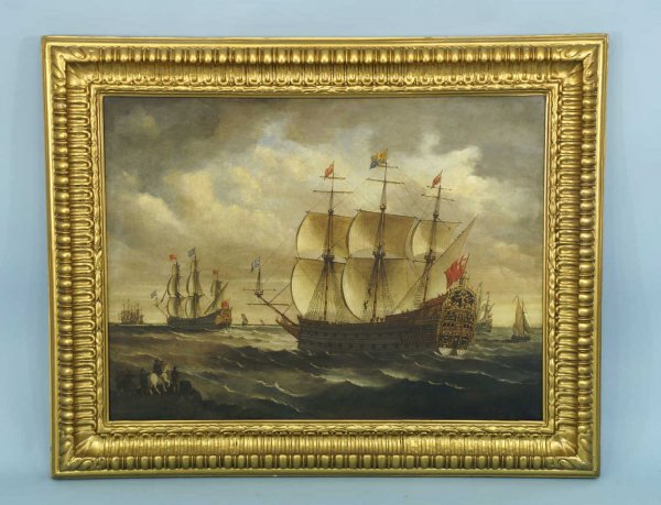 FRAMED OIL ON CANVAS SIGNED "S. FREDRICK"