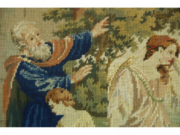 TWO FRAMED NEEDLEPOINT TAPESTRIES - 2