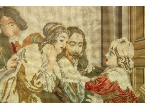 TWO FRAMED NEEDLEPOINT TAPESTRIES - 3
