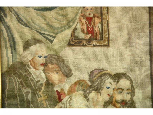 TWO FRAMED NEEDLEPOINT TAPESTRIES - 4