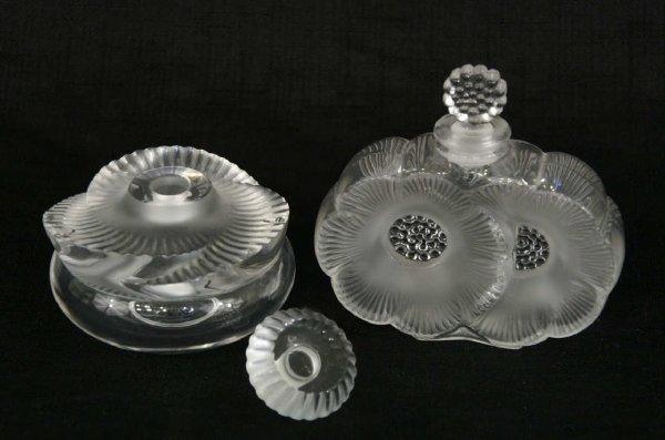 PAIR OF LALIQUE PERFUME BOTTLES