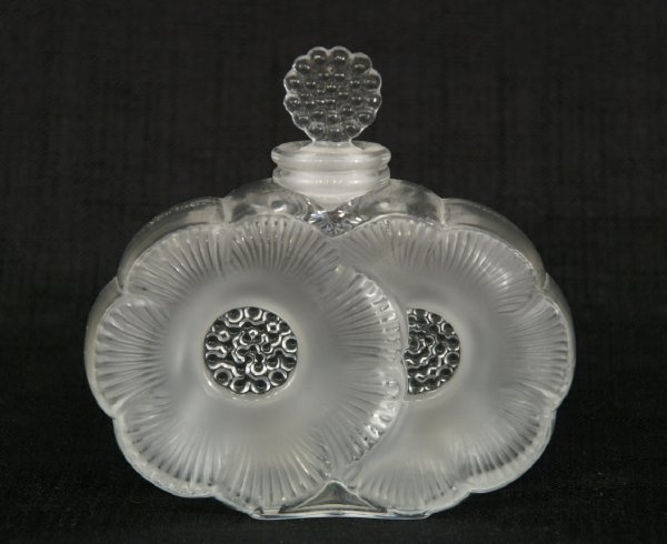PAIR OF LALIQUE PERFUME BOTTLES - 2
