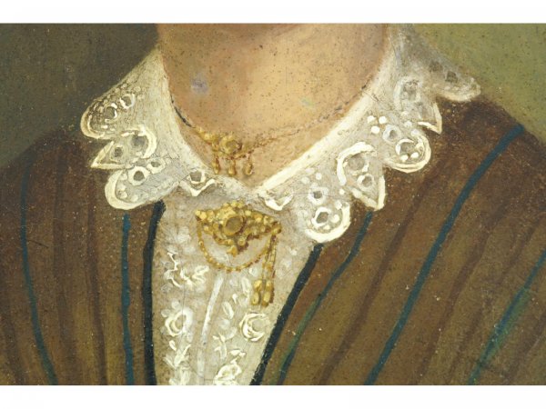 FRAMED OIL ON CANVAS OF A MATRON - 4