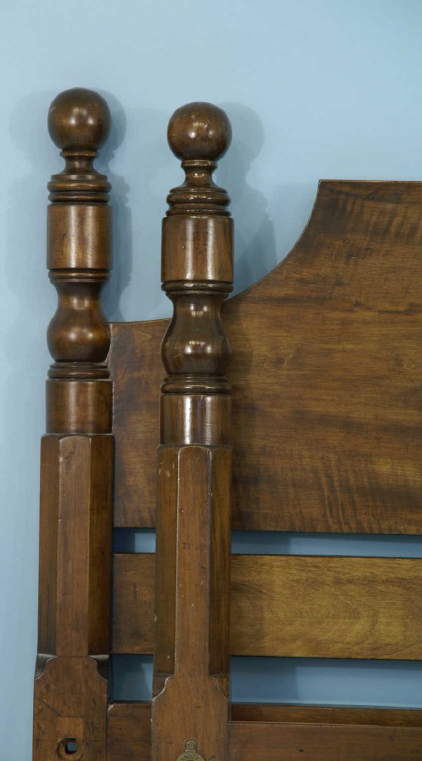 PAIR OF ANTIQUE MAHOGANY ROPE BEDS - 4