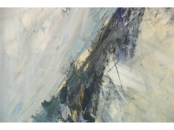 FRAMED PASTEL ACRYLIC OF A MOUNTAIN - 7