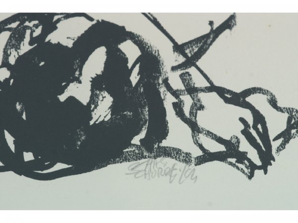 PAIR OF FRAMED AND MATTED DRAWINGS OF NUDES - 9