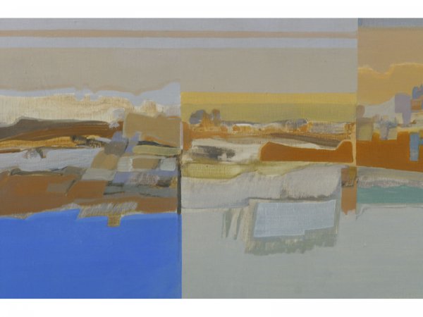 FRAMED OIL ON CANVAS ABSTRACT ART - 4