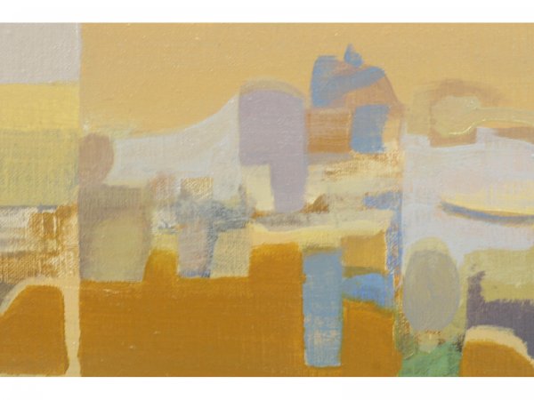FRAMED OIL ON CANVAS ABSTRACT ART - 6