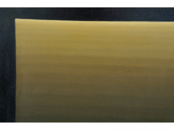 ABSTRACT OIL ON CANVAS IN BLACK AND TAN COLORS - 3