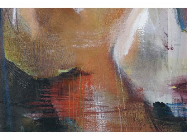 OIL ON CANVAS OF CONTEMPORARY ABSTRACT - 4