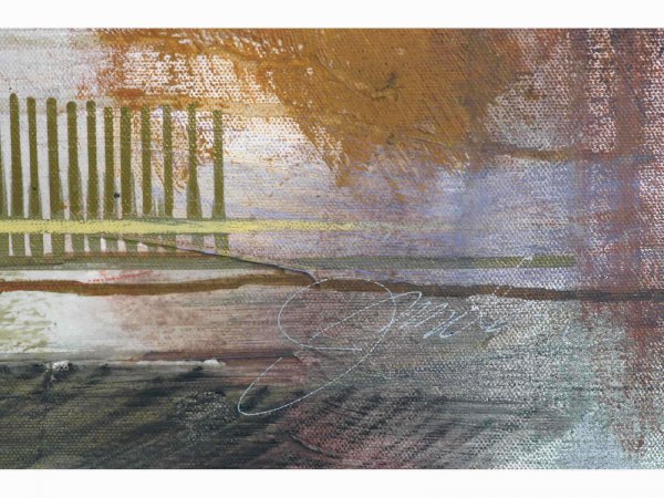 OIL ON CANVAS OF CONTEMPORARY ABSTRACT - 8