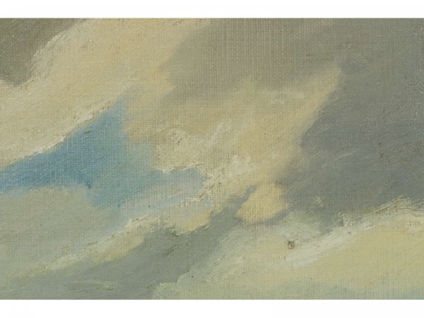 FRAMED OIL ON CANVAS OF STILL LIFE SAILING SHIP - 6