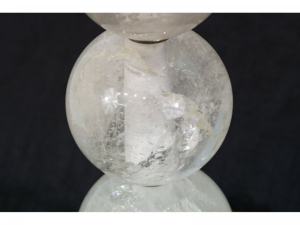 CARVED ROCK CRYSTAL LAMP - 2