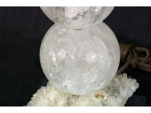 CARVED ROCK CRYSTAL LAMP - 6