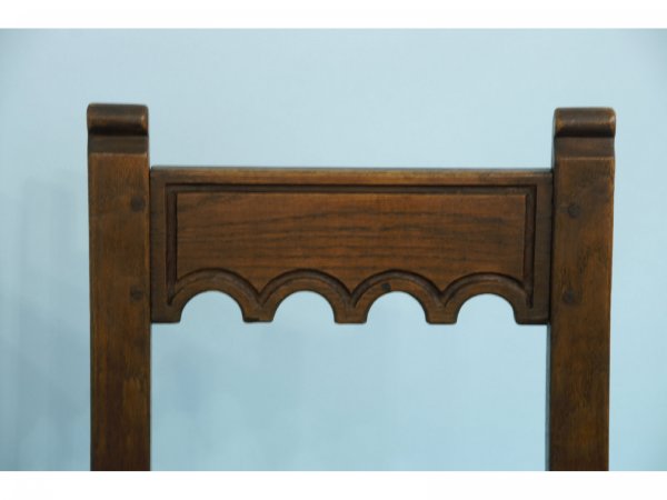 FOUR COUNTRY CHAIRS WITH RUSH SEATS - 3