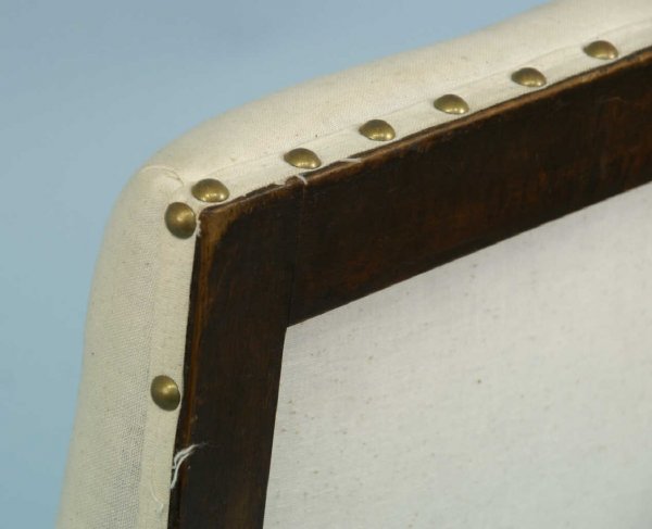 SET OF 8 FRENCH SIDE CHAIRS WITH IVORY LINEN - 5