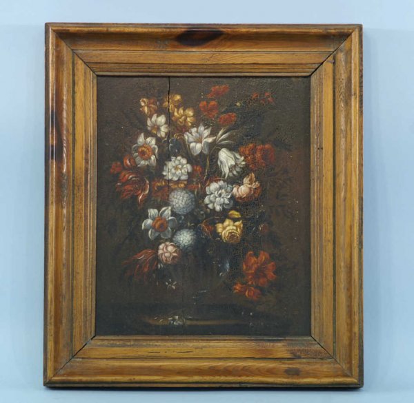 FRAMED 18th CENTURY SPANISH OIL ON BOARD
