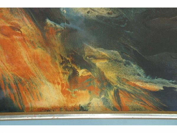 FRAMED PRINT ABSTRACT OF SAILING SHIP - 3