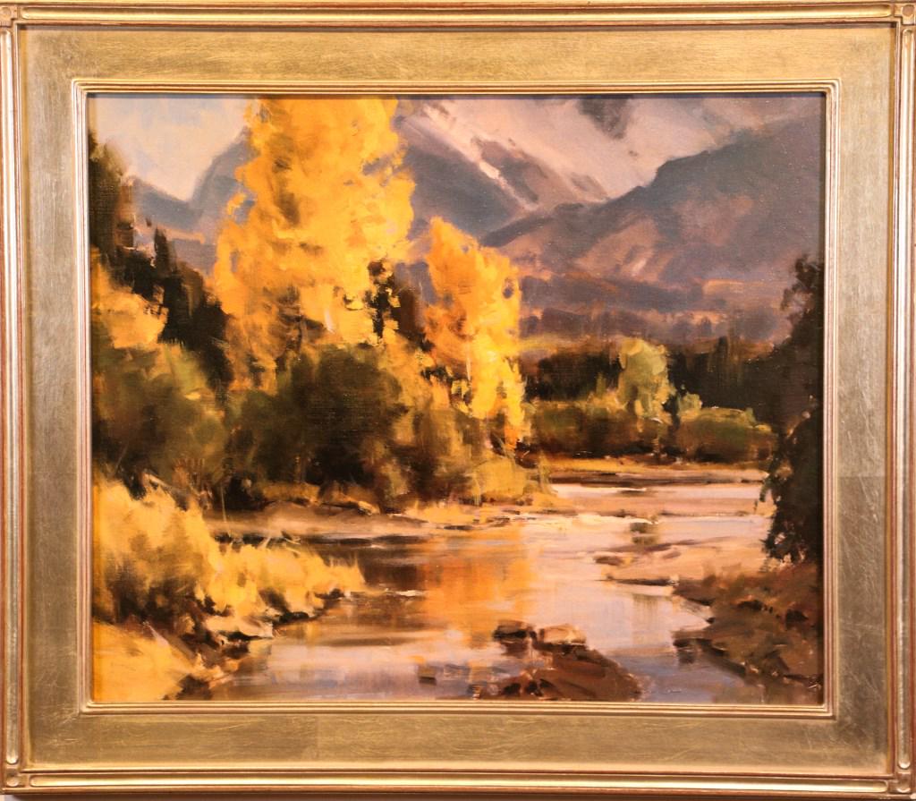 CHRISTENSEN "CANADIAN FALL" OIL ON CANVAS PAINTING: CHRISTENSEN "CANADIAN FALL" OIL ON CANVAS PAINTING Height: 25 in. by Width: 29 in. by Depth: 1