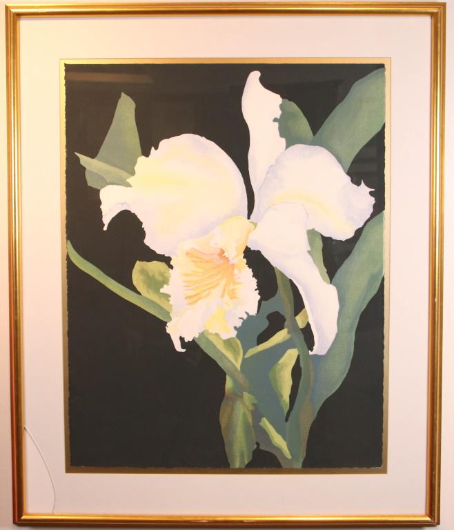 TZIGANE "WHITE ORCHID" PRINT FRAMED (1 of 3)