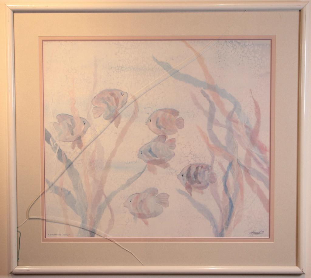 HOWELLS "ENCHANTED REEF" 1988 PRINT FRAMED: HOWELLS "ENCHANTED REEF" 1988 PRINT FRAMED Height: 30 in. by Width: 33 in. by Depth: 1