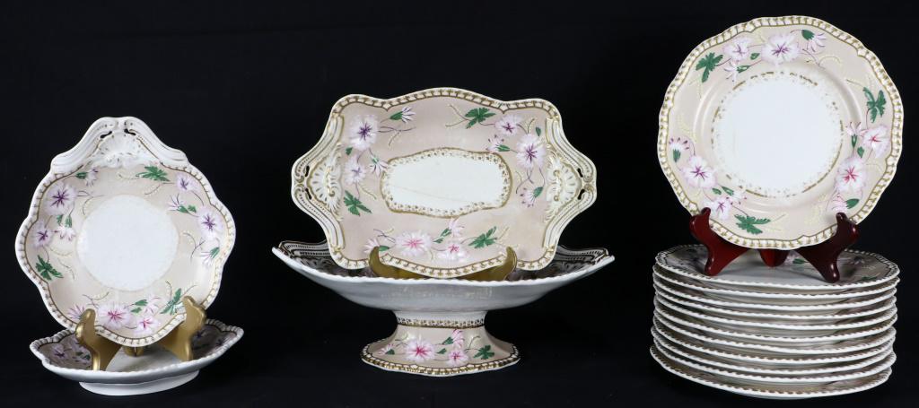 LOT OF 16 ANTIQUE SPODE DINNERWARE PIECES (1 of 7)