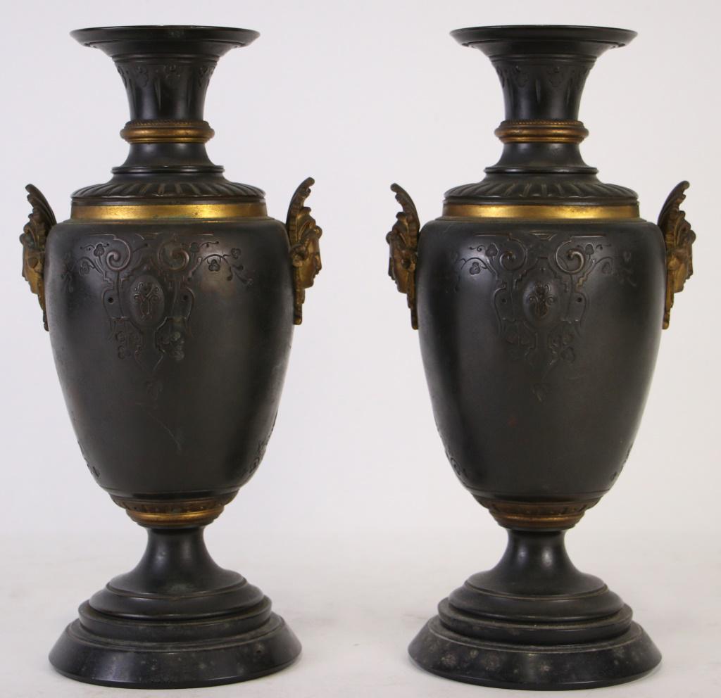 PAIR OF 19th CENTURY NEOCLASSICAL STYLE URNS (1 of 5)