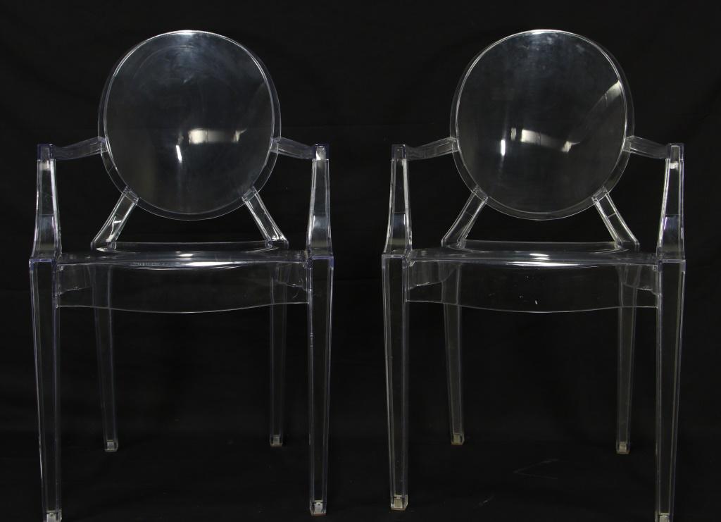 SET OF SIX PHILIPPE STARCK GHOST CHAIRS (1 of 2)