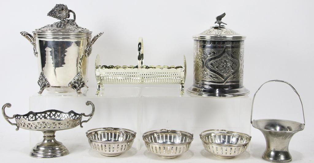 MIXED LOT OF 8 SILVER PLATED PIECES (1 of 4)
