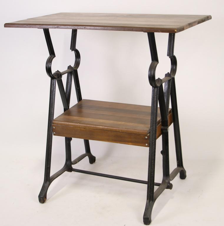 SMALL WORK TABLE: SMALL WORK TABLE. Height: 28 in. by Width: 27 in. by Depth: 16 1/2 in.