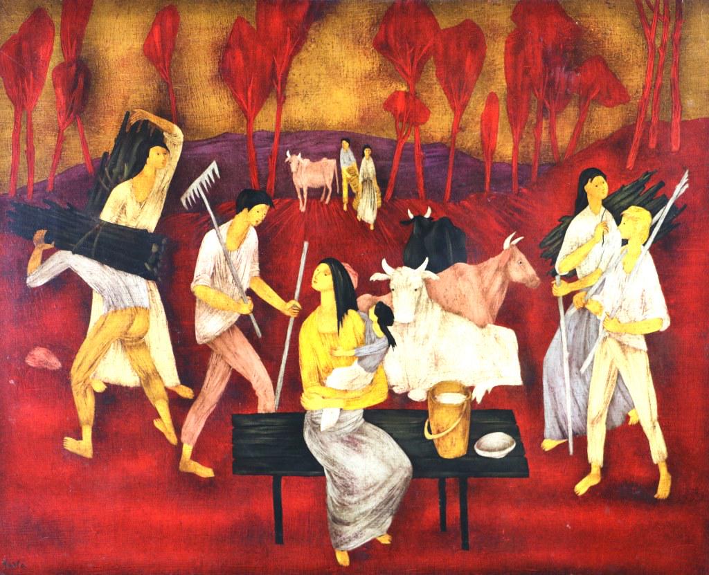 VASLA MID 20th CENTURY RUSSIAN IMPRESSIONIST OIL (1 of 3)