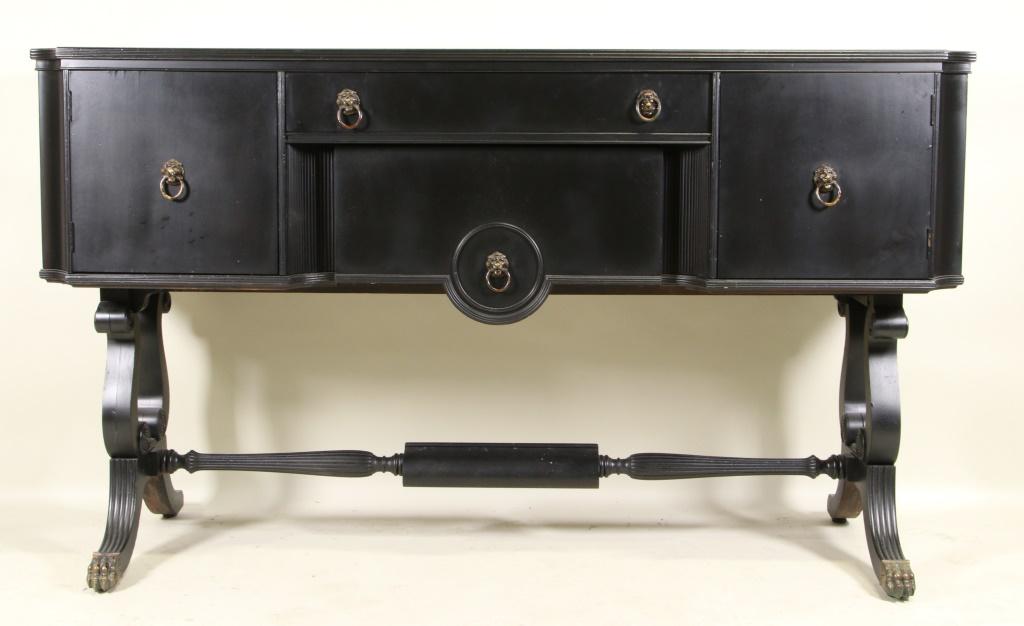 CIRCA 1920's REGENCY STYLE PAINTED SIDEBOARD (1 of 3)