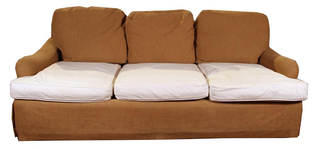 CONTEMPORARY SLIPCOVERED SEAT SOFA (1 of 2)