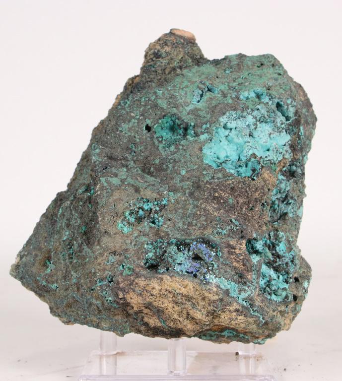 MALACHITE & AZURITE WITH STAND: MALACHITE & AZURITE WITH STAND WEIGHT 2.8 LBS